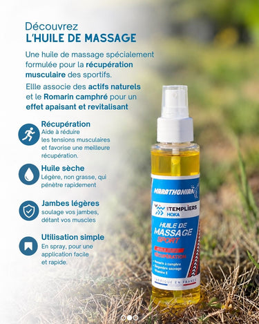 Huile Massage Sport x Hoka Les Templiers - 100ml